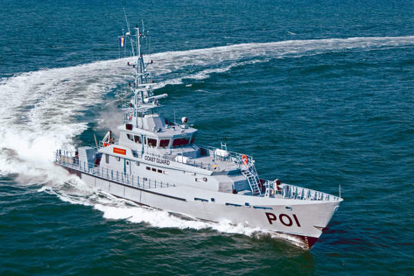 The HMBS Trident was delivered to the Barbados Coast Guard in 2008. Image courtesy of NSG.