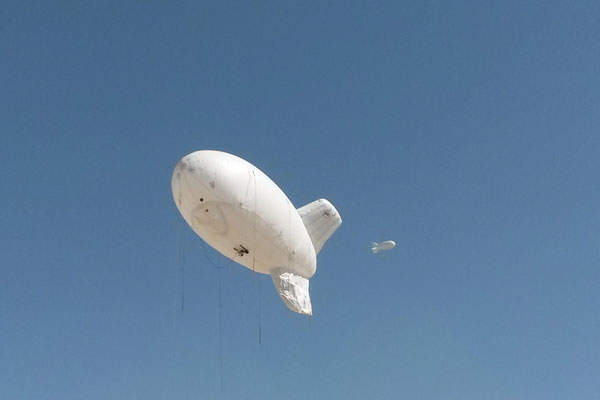 The Sky Crow aerostat system has an endurance of 16 days. Image courtesy of Aeros.