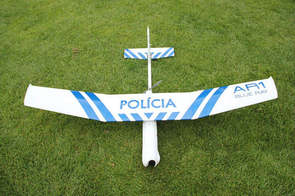 The AR1 Blue Ray UAV has a wing span of 180cm. Image courtesy of TEKEVER Autonomous Systems.