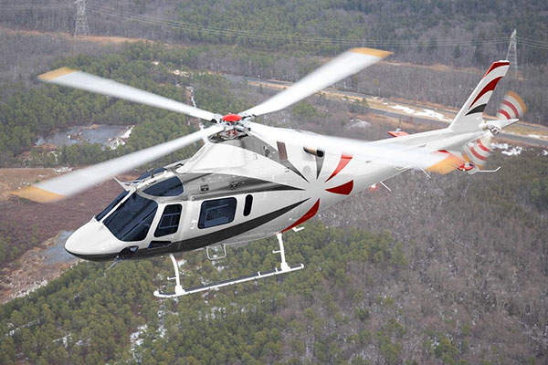 The AW119Kx helicopter is fitted with a skid-type landing gear.