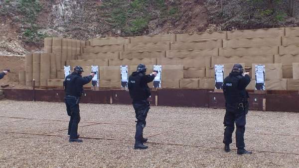 police firing range